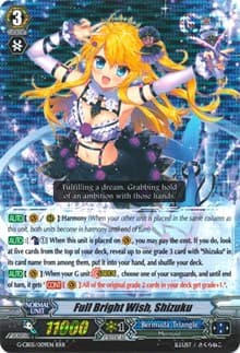 Full Bright Wish, Shizuku - G-CB05: Prismatic Divas - Cardfight Vanguard card