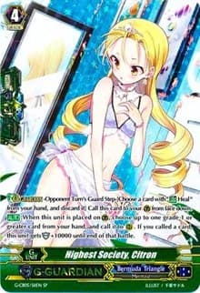 Highest Society, Citron (SP) - G-CB05: Prismatic Divas - Cardfight Vanguard card