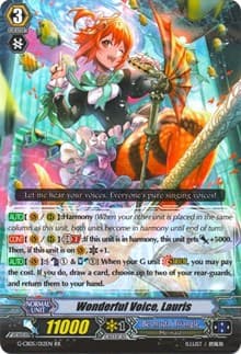 Wonderful Voice, Lauris - G-CB05: Prismatic Divas - Cardfight Vanguard card