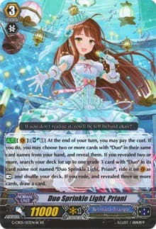 Duo Sprinkle Light, Priani (White) - G-CB05: Prismatic Divas - Cardfight Vanguard card