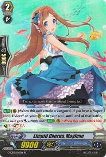 Limpid Chorus, Maylene - G-CB05: Prismatic Divas - Cardfight Vanguard card