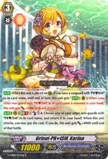 Orient-PRISM, Karina - G-CB05: Prismatic Divas - Cardfight Vanguard card