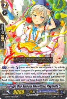 Duo Stream Showtime, Paytonia (White) - G-CB05: Prismatic Divas - Cardfight Vanguard card