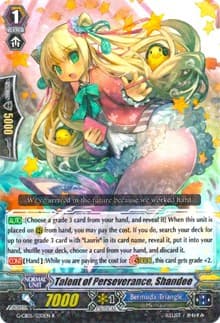 Talent of Perseverance, Shandee - G-CB05: Prismatic Divas - Cardfight Vanguard card