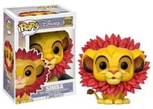 The Lion King: Simba (with Leaf Mane) - Pop! Vinyl - Funko card