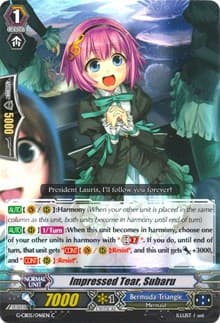 Impressed Tear, Subaru - G-CB05: Prismatic Divas - Cardfight Vanguard card