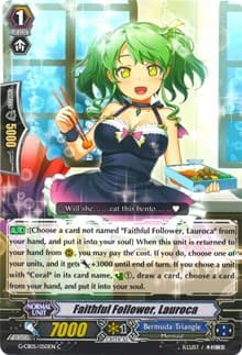 Faithful Follower, Lauroca - G-CB05: Prismatic Divas - Cardfight Vanguard card