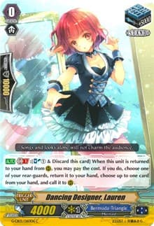 Dancing Designer, Lauren - G-CB05: Prismatic Divas - Cardfight Vanguard card