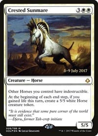 Crested Sunmare - Prerelease Cards - Magic: The Gathering card