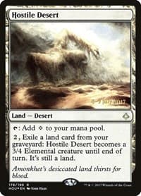 Hostile Desert - Prerelease Cards - Magic: The Gathering card