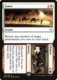 Leave // Chance - Prerelease Cards - Magic: The Gathering card
