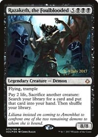 Razaketh, the Foulblooded - Prerelease Cards - Magic: The Gathering card