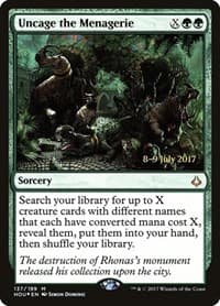 Uncage the Menagerie - Prerelease Cards - Magic: The Gathering card