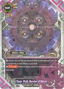 Chaos Wall, Barrier of Havoc - Chaos Control Crisis - Future Card BuddyFight card