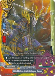 CHAOS Nine-headed Dragon Sword - Chaos Control Crisis - Future Card BuddyFight card
