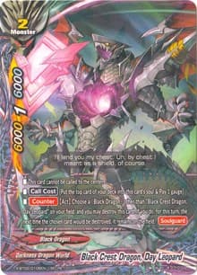 Black Crest Dragon, Day Leopard - Chaos Control Crisis - Future Card BuddyFight card