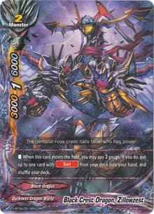 Black Crest Dragon, Zillowzest - Chaos Control Crisis - Future Card BuddyFight card