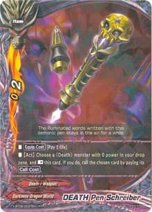 DEATH Pen Schreiber - Chaos Control Crisis - Future Card BuddyFight card