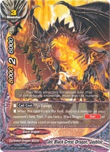 Jet Black Crest Dragon, Jayblist - Chaos Control Crisis - Future Card BuddyFight card