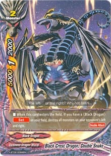 Black Crest Dragon, Double Snake - Chaos Control Crisis - Future Card BuddyFight card