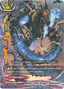 Black Crest Dragon, Beaklowes - Chaos Control Crisis - Future Card BuddyFight card