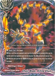 Chain Blade, Killing Chain - Chaos Control Crisis - Future Card BuddyFight card