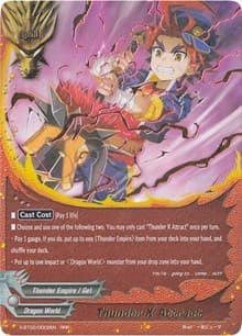 Thunder X Attract - Chaos Control Crisis - Future Card BuddyFight card