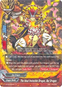 The Ideal Invincible Dragon, Bal Dragon - Chaos Control Crisis - Future Card BuddyFight card
