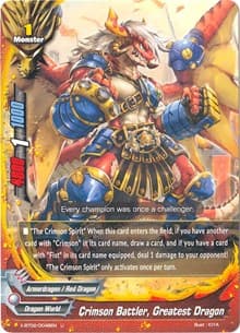 Crimson Battler, Greatest Dragon - Chaos Control Crisis - Future Card BuddyFight card