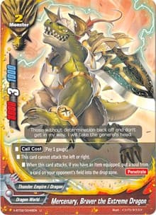 Mercenary, Braver the Extreme Dragon - Chaos Control Crisis - Future Card BuddyFight card