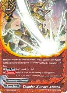 Thunder X Brave Attack - Chaos Control Crisis - Future Card BuddyFight card