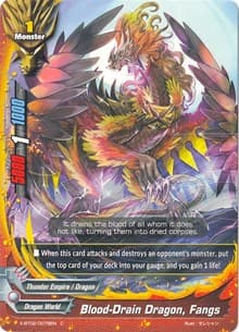 Blood-Drain Dragon, Fangs - Chaos Control Crisis - Future Card BuddyFight card