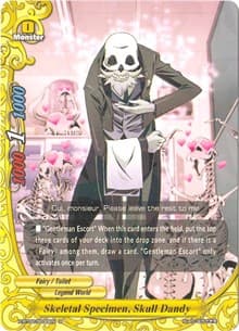 Skeletal Specimen, Skull Dandy - Chaos Control Crisis - Future Card BuddyFight card