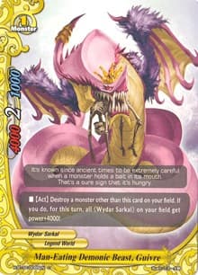 Man-Eating Demonic Beast, Guivre - Chaos Control Crisis - Future Card BuddyFight card