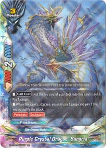 Purple Crystal Dragon, Sangria - Chaos Control Crisis - Future Card BuddyFight card