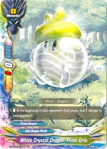 White Crystal Dragon, Pinot Gris - Chaos Control Crisis - Future Card BuddyFight card