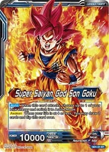 Super Saiyan God Son Goku // SSGSS Son Goku, The Soul Striker - Galactic Battle - Dragon Ball Super: Masters card