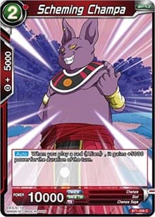 Scheming Champa - Galactic Battle - Dragon Ball Super: Masters card