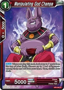 Manipulating God Champa - Galactic Battle - Dragon Ball Super: Masters card