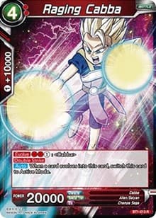 Raging Cabba - Galactic Battle - Dragon Ball Super: Masters card