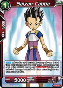 Saiyan Cabba (2017) - Galactic Battle - Dragon Ball Super: Masters card