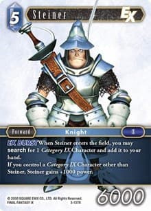 Steiner EX - Opus III - Final Fantasy TCG card