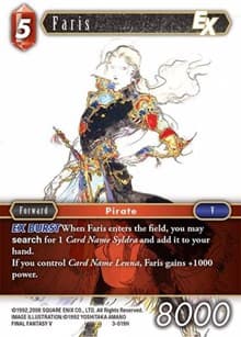 Faris EX - Opus III - Final Fantasy TCG card