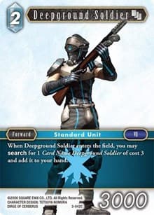 Deepground Soldier (3-042C) - Opus III - Final Fantasy TCG card