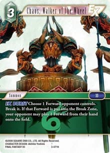 Chaos, Walker of the Wheel EX - Opus III - Final Fantasy TCG card