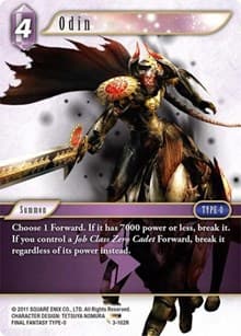 Odin - Opus III - Final Fantasy TCG card