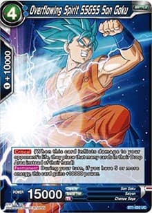 Overflowing Spirit SSGSS Son Goku - Galactic Battle - Dragon Ball Super: Masters card