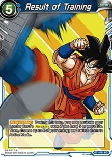 Result of Training - Galactic Battle - Dragon Ball Super: Masters card