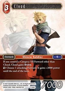 Cloud - Opus III - Final Fantasy TCG card