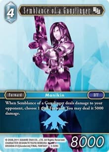 Semblance of a Gunslinger - Opus III - Final Fantasy TCG card